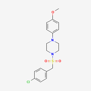 molecular formula C18H21ClN2O3S B4644370 1-[(4-chlorobenzyl)sulfonyl]-4-(4-methoxyphenyl)piperazine 