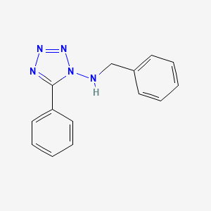 molecular formula C14H13N5 B4644410 N-benzyl-5-phenyl-1H-tetrazol-1-amine 