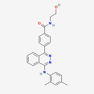 molecular formula C25H24N4O2 B4644430 4-{4-[(2,4-dimethylphenyl)amino]-1-phthalazinyl}-N-(2-hydroxyethyl)benzamide 