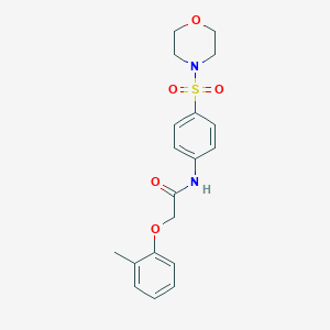 molecular formula C19H22N2O5S B464444 N-[4-(Morpholine-4-sulfonyl)-phenyl]-2-o-tolyloxy-acetamide CAS No. 328024-99-3