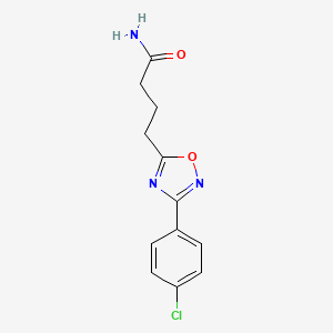 molecular formula C12H12ClN3O2 B4644449 4-[3-(4-chlorophenyl)-1,2,4-oxadiazol-5-yl]butanamide 