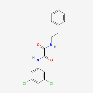 molecular formula C16H14Cl2N2O2 B4644459 N-(3,5-dichlorophenyl)-N'-(2-phenylethyl)ethanediamide 