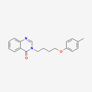molecular formula C19H20N2O2 B4644462 3-[4-(4-methylphenoxy)butyl]-4(3H)-quinazolinone 
