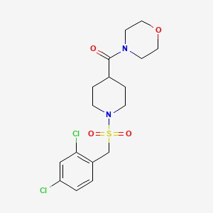 molecular formula C17H22Cl2N2O4S B4644502 4-({1-[(2,4-dichlorobenzyl)sulfonyl]-4-piperidinyl}carbonyl)morpholine 