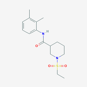 molecular formula C16H24N2O3S B4644512 N-(2,3-dimethylphenyl)-1-(ethylsulfonyl)-3-piperidinecarboxamide 
