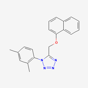 1-(2,4-dimethylphenyl)-5-[(1-naphthyloxy)methyl]-1H-tetrazole