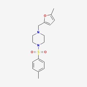 molecular formula C17H22N2O3S B4644598 1-[(5-methyl-2-furyl)methyl]-4-[(4-methylphenyl)sulfonyl]piperazine 