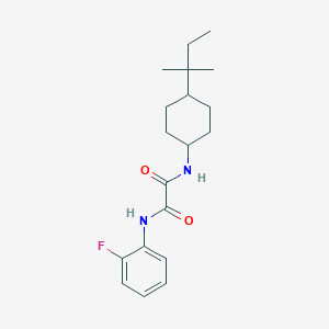 molecular formula C19H27FN2O2 B4644608 N-[4-(1,1-dimethylpropyl)cyclohexyl]-N'-(2-fluorophenyl)ethanediamide 