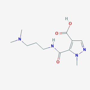 5-({[3-(dimethylamino)propyl]amino}carbonyl)-1-methyl-1H-pyrazole-4-carboxylic acid