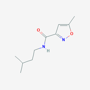 molecular formula C10H16N2O2 B4644658 5-methyl-N-(3-methylbutyl)-3-isoxazolecarboxamide 