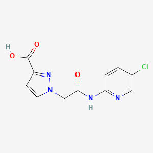 1-{2-[(5-chloro-2-pyridinyl)amino]-2-oxoethyl}-1H-pyrazole-3-carboxylic acid