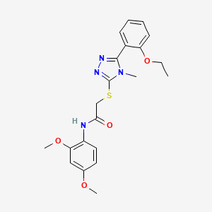 N-(2,4-dimethoxyphenyl)-2-{[5-(2-ethoxyphenyl)-4-methyl-4H-1,2,4-triazol-3-yl]thio}acetamide