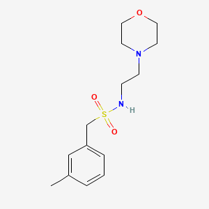 molecular formula C14H22N2O3S B4644714 1-(3-methylphenyl)-N-[2-(4-morpholinyl)ethyl]methanesulfonamide 