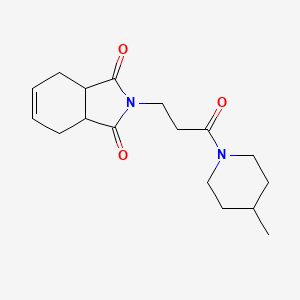 2-[3-(4-methyl-1-piperidinyl)-3-oxopropyl]-3a,4,7,7a-tetrahydro-1H-isoindole-1,3(2H)-dione