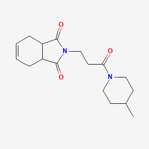 molecular formula C17H24N2O3 B4644795 2-[3-(4-methyl-1-piperidinyl)-3-oxopropyl]-3a,4,7,7a-tetrahydro-1H-isoindole-1,3(2H)-dione 