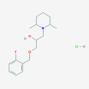 1-(2,6-dimethyl-1-piperidinyl)-3-[(2-fluorobenzyl)oxy]-2-propanol hydrochloride