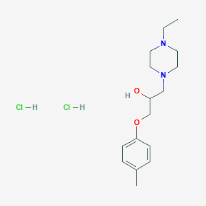 molecular formula C16H28Cl2N2O2 B4644836 1-(4-ethyl-1-piperazinyl)-3-(4-methylphenoxy)-2-propanol dihydrochloride 