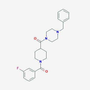 1-benzyl-4-{[1-(3-fluorobenzoyl)-4-piperidinyl]carbonyl}piperazine