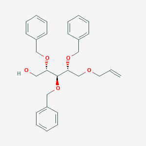 molecular formula C29H34O5 B046449 (2S,3S,4R)-5-(烯丙氧基)-2,3,4-三(苄氧基)戊醇 CAS No. 111549-97-4