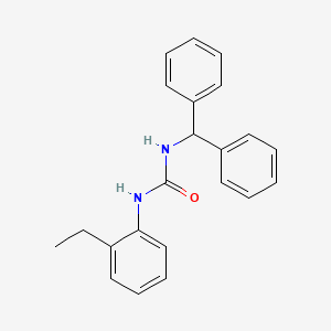 molecular formula C22H22N2O B4644914 N-(diphenylmethyl)-N'-(2-ethylphenyl)urea 