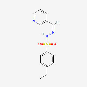 molecular formula C14H15N3O2S B4644920 4-ethyl-N'-(3-pyridinylmethylene)benzenesulfonohydrazide 