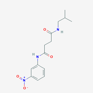 molecular formula C14H19N3O4 B4644928 N-isobutyl-N'-(3-nitrophenyl)succinamide 