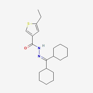 N'-(dicyclohexylmethylene)-5-ethyl-3-thiophenecarbohydrazide