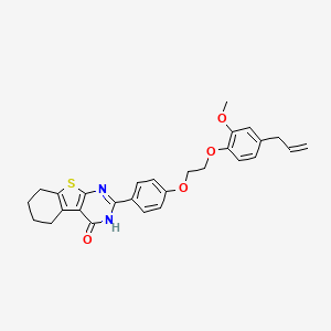 molecular formula C28H28N2O4S B4644941 2-{4-[2-(4-allyl-2-methoxyphenoxy)ethoxy]phenyl}-5,6,7,8-tetrahydro[1]benzothieno[2,3-d]pyrimidin-4(3H)-one 