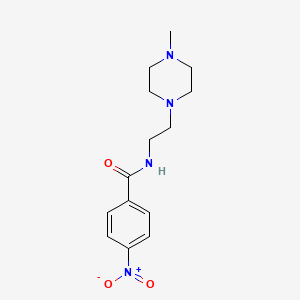 molecular formula C14H20N4O3 B4644962 N-[2-(4-methyl-1-piperazinyl)ethyl]-4-nitrobenzamide 