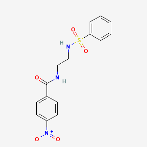 4-nitro-N-{2-[(phenylsulfonyl)amino]ethyl}benzamide