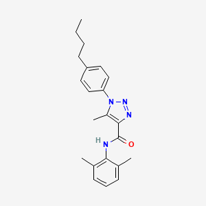 molecular formula C22H26N4O B4645001 1-(4-butylphenyl)-N-(2,6-dimethylphenyl)-5-methyl-1H-1,2,3-triazole-4-carboxamide 