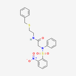 N~1~-[2-(benzylthio)ethyl]-N~2~-[(2-nitrophenyl)sulfonyl]-N~2~-phenylglycinamide