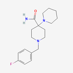 1'-(4-fluorobenzyl)-1,4'-bipiperidine-4'-carboxamide