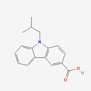 molecular formula C17H17NO2 B4645061 9-isobutyl-9H-carbazole-3-carboxylic acid 