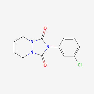 molecular formula C12H10ClN3O2 B4645062 2-(3-chlorophenyl)-5,8-dihydro-1H-[1,2,4]triazolo[1,2-a]pyridazine-1,3(2H)-dione 