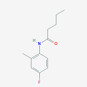molecular formula C12H16FNO B4645102 N-(4-fluoro-2-methylphenyl)pentanamide 