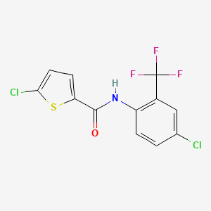 5-chloro-N-[4-chloro-2-(trifluoromethyl)phenyl]-2-thiophenecarboxamide