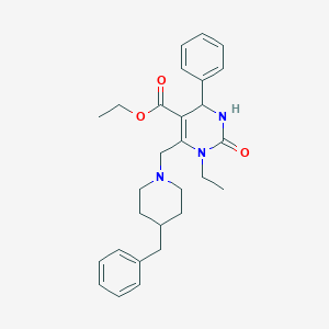 ethyl 6-[(4-benzyl-1-piperidinyl)methyl]-1-ethyl-2-oxo-4-phenyl-1,2,3,4-tetrahydro-5-pyrimidinecarboxylate