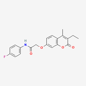 2-[(3-ethyl-4-methyl-2-oxo-2H-chromen-7-yl)oxy]-N-(4-fluorophenyl)acetamide