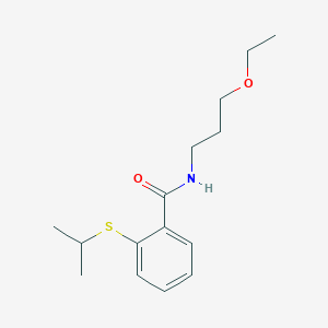 N-(3-ethoxypropyl)-2-(isopropylthio)benzamide