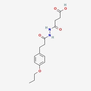 4-oxo-4-{2-[3-(4-propoxyphenyl)propanoyl]hydrazino}butanoic acid