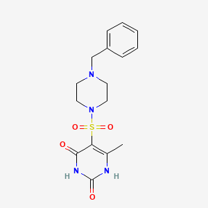 5-[(4-benzyl-1-piperazinyl)sulfonyl]-6-methyl-2,4(1H,3H)-pyrimidinedione