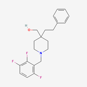 molecular formula C21H24F3NO B4645358 [4-(2-phenylethyl)-1-(2,3,6-trifluorobenzyl)-4-piperidinyl]methanol 