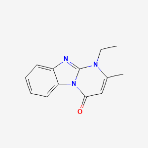 molecular formula C13H13N3O B4645361 1-ethyl-2-methylpyrimido[1,2-a]benzimidazol-4(1H)-one 