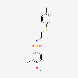 4-methoxy-3-methyl-N-{2-[(4-methylphenyl)thio]ethyl}benzenesulfonamide