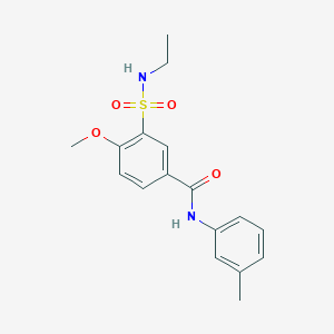 3-[(ethylamino)sulfonyl]-4-methoxy-N-(3-methylphenyl)benzamide