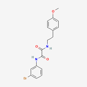 molecular formula C17H17BrN2O3 B4645470 N-(3-bromophenyl)-N'-[2-(4-methoxyphenyl)ethyl]ethanediamide 