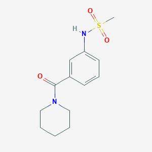 molecular formula C13H18N2O3S B4645500 N-[3-(1-piperidinylcarbonyl)phenyl]methanesulfonamide 