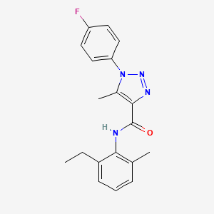 N-(2-ethyl-6-methylphenyl)-1-(4-fluorophenyl)-5-methyl-1H-1,2,3-triazole-4-carboxamide