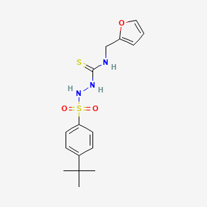 2-[(4-tert-butylphenyl)sulfonyl]-N-(2-furylmethyl)hydrazinecarbothioamide